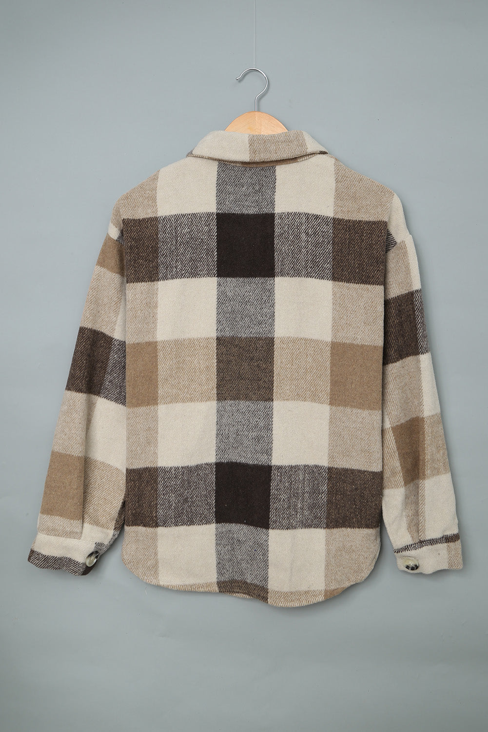 Plaid Color Block Shacket